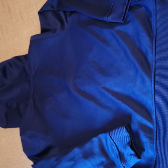 Under Armour Kids' Blue and Yellow Zippered Jacket With Hood Size Youth Large - Picture 6 of 11